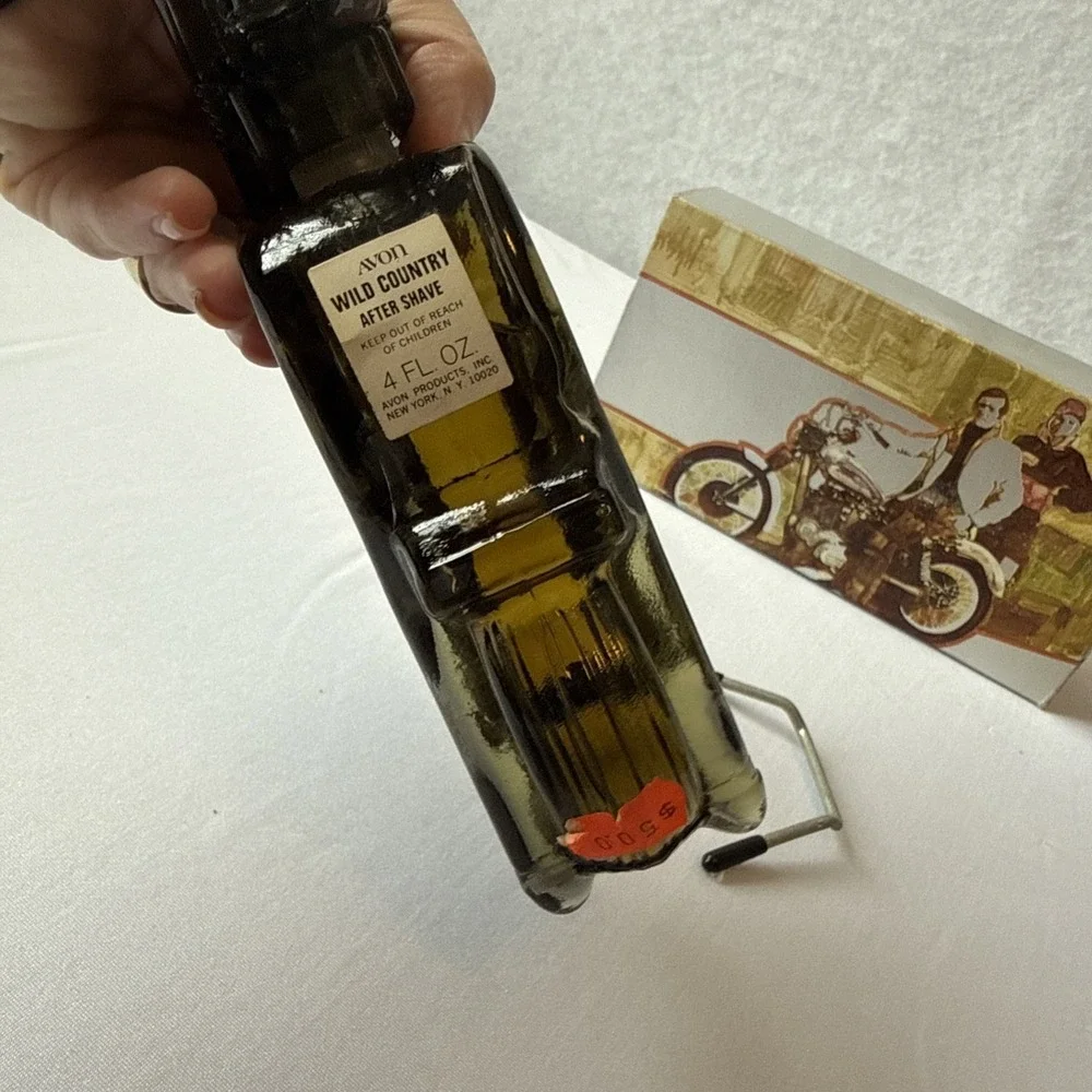 Vintage Avon Super Cycle Motorcycle After Shave Bottle Decanter 4oz Full W/Box
